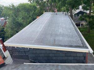 EPDM rubber roof installed by joyland roofing in lancaster pa