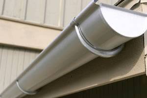 silver half round gutter